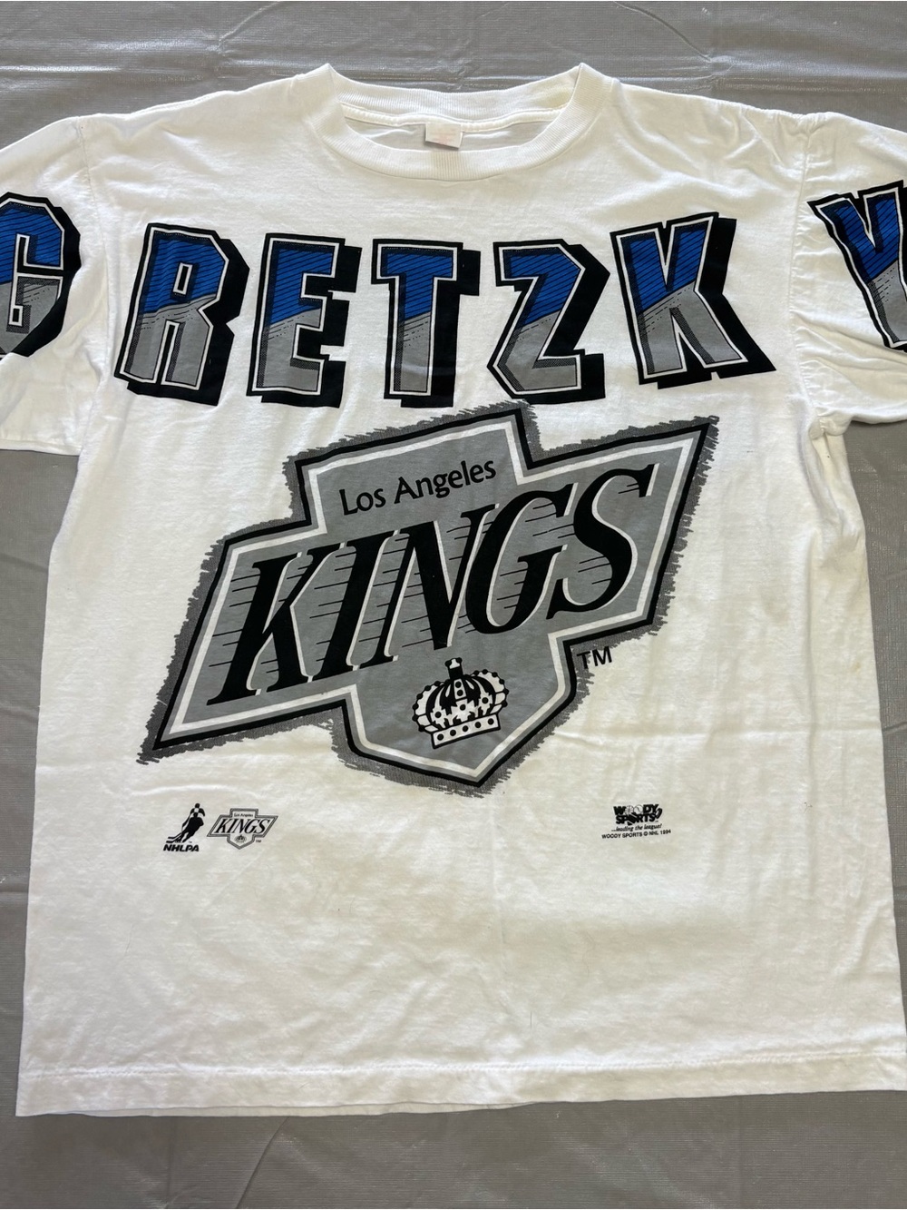 Vintage 1994 LA Kings Gretzky Spell Out NHL Tee